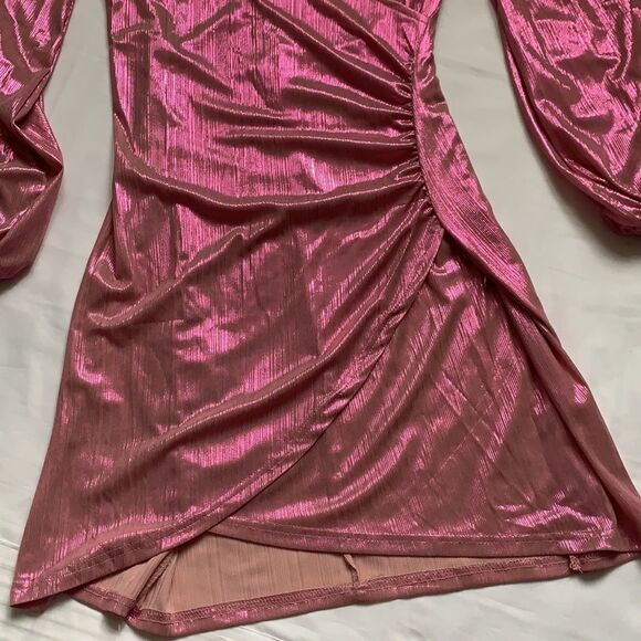 𝅺🔥SEXY V Neck Bodycon Long Sleeve Sparkly Dress🔥 - Picture 13 of 15